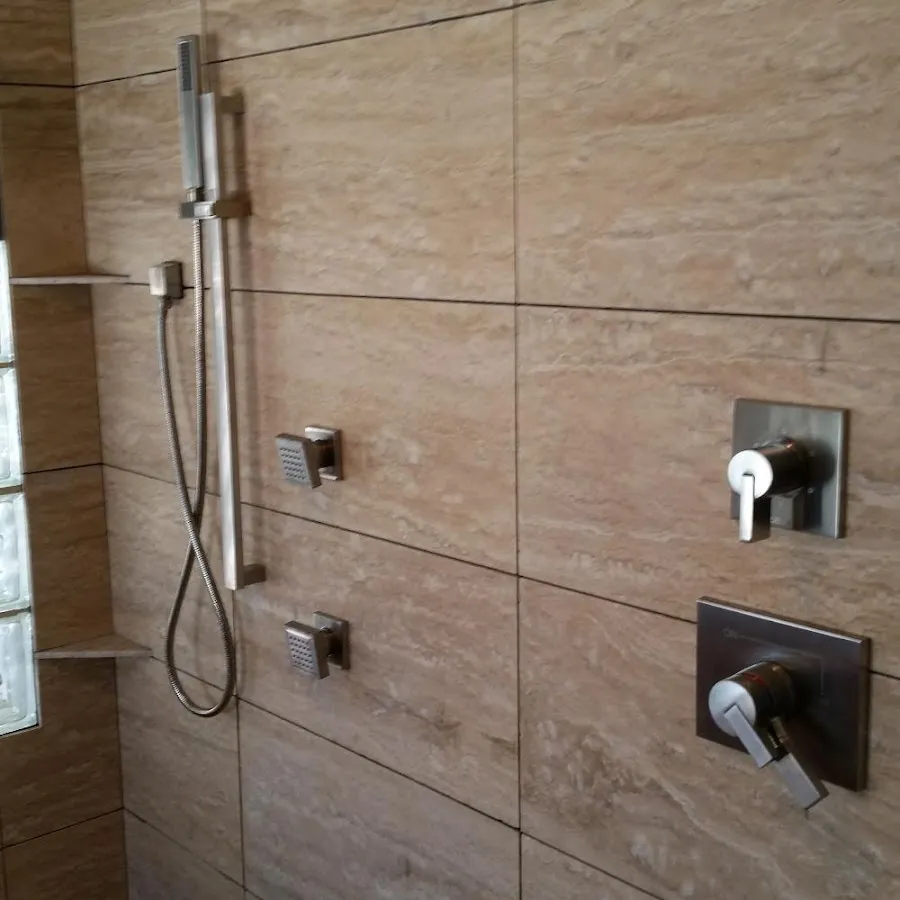 Shower fixture installation for Water Heater Replacement in Edison